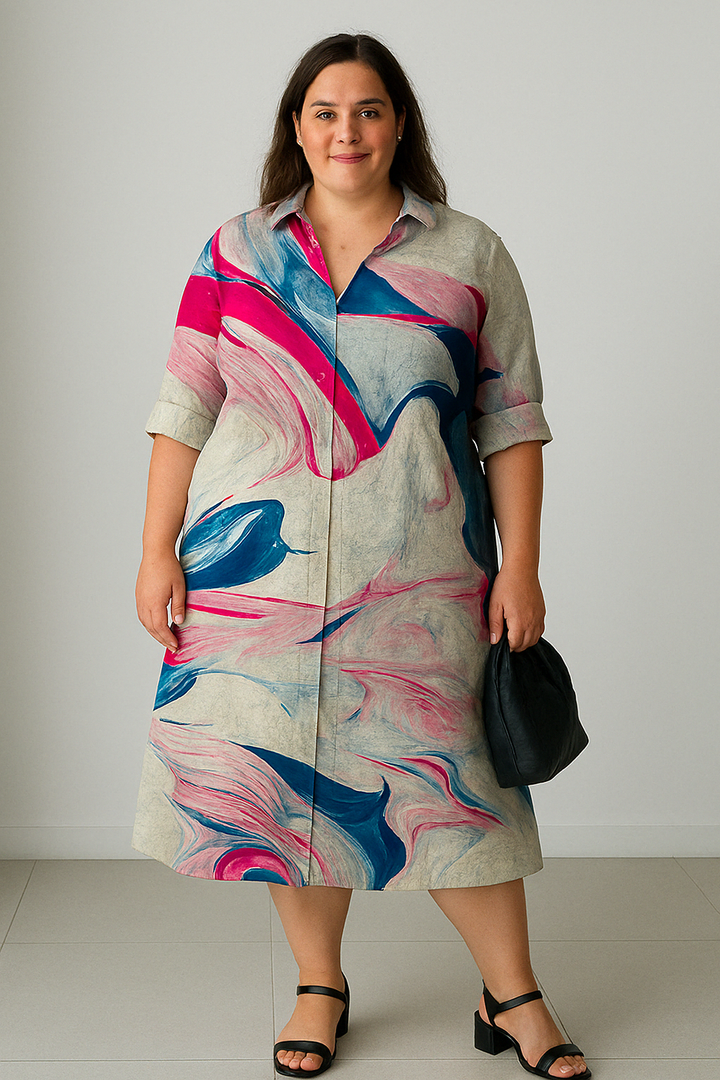 The Rose | Colorful Tummy Covering Dress