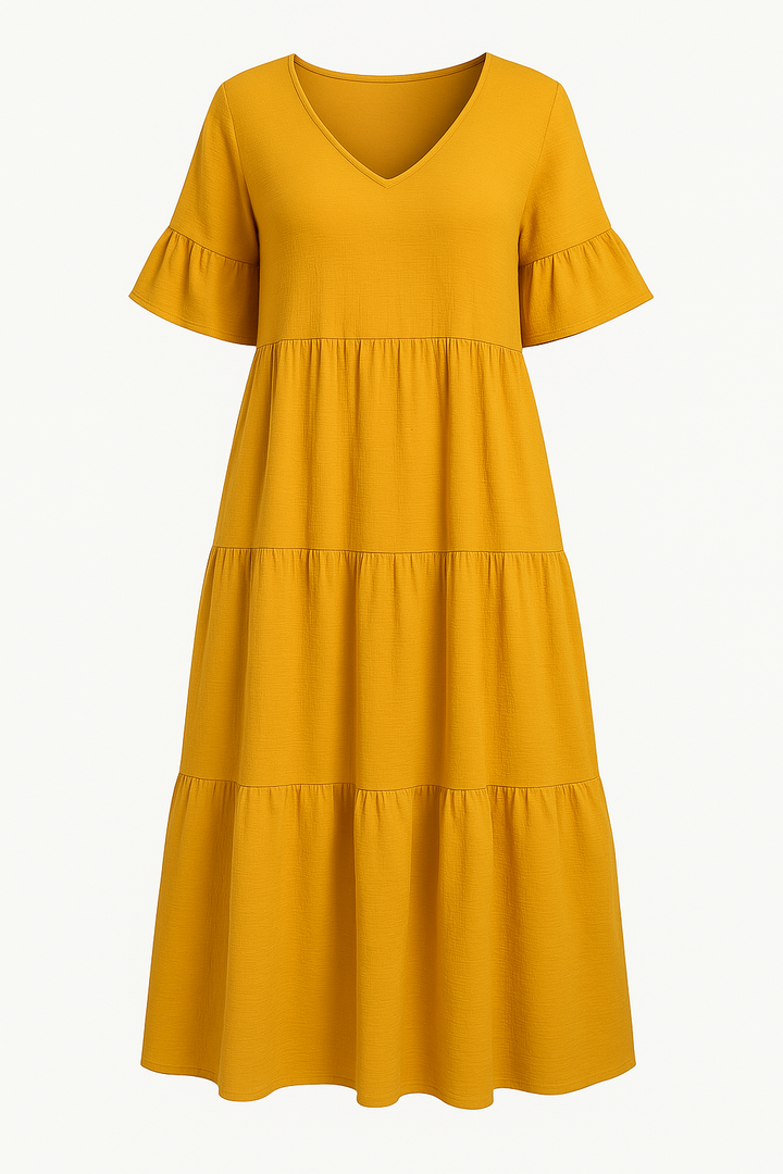 The Florence V-Neck Drape Dress