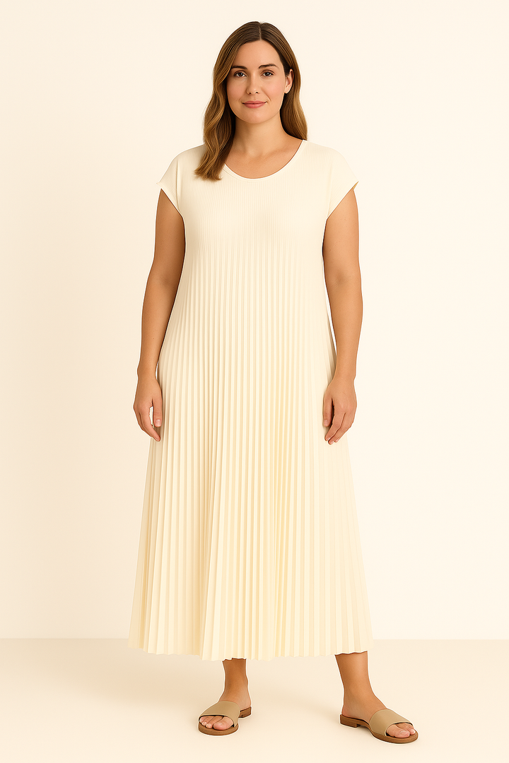 The Noa | Pleated Tummy Covering Dress