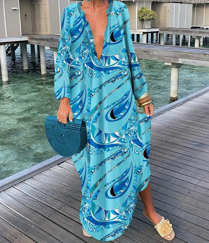 The Kaia Swirl Tummy Covering Dress