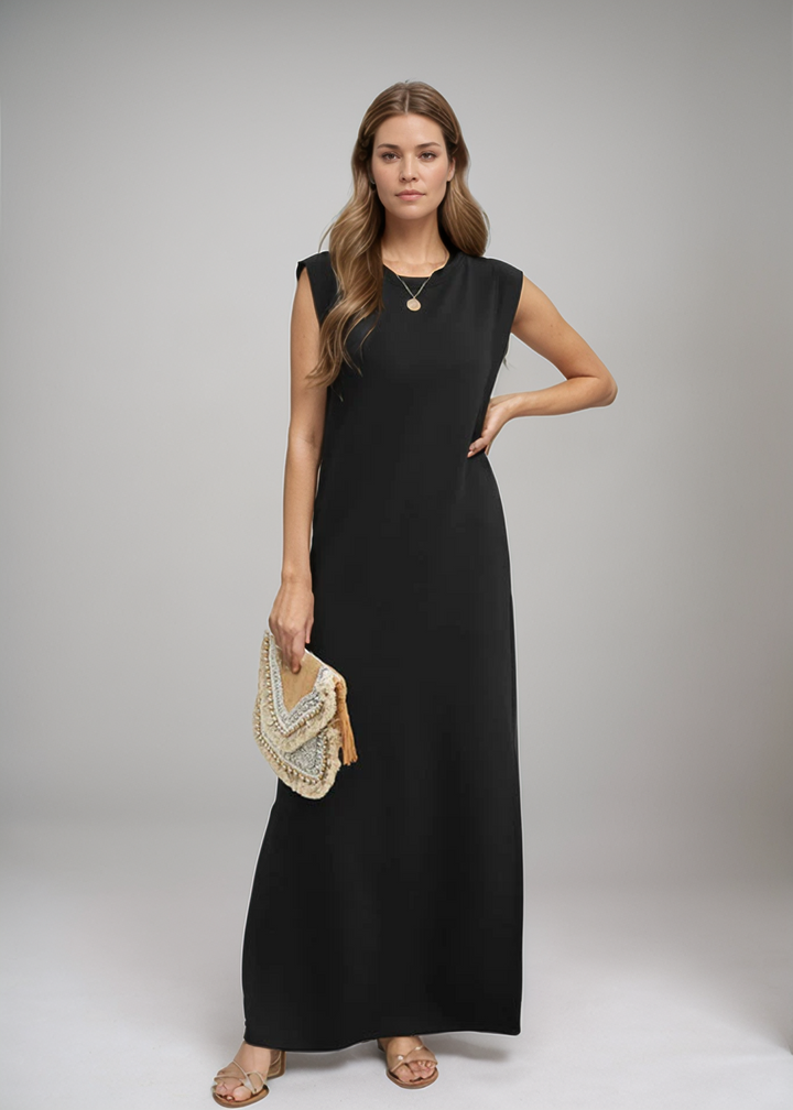 The Nina Minimal Maxi Dress