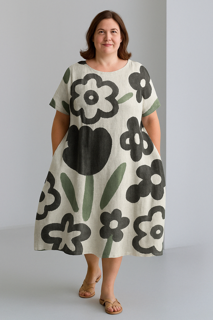 The Amira | Loose Fit Tummy Covering Dress