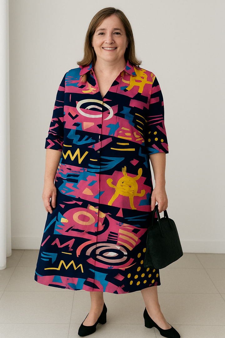 The Rose | Colorful Tummy Covering Dress