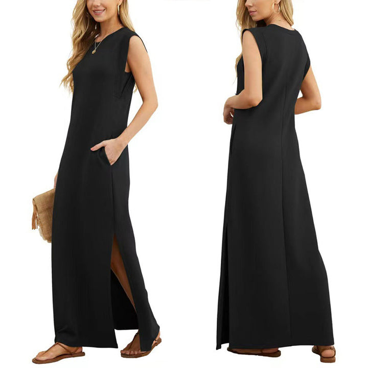 The Nina Minimal Maxi Dress
