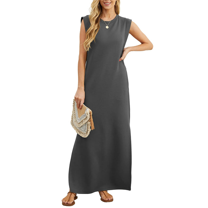 The Nina Minimal Maxi Dress